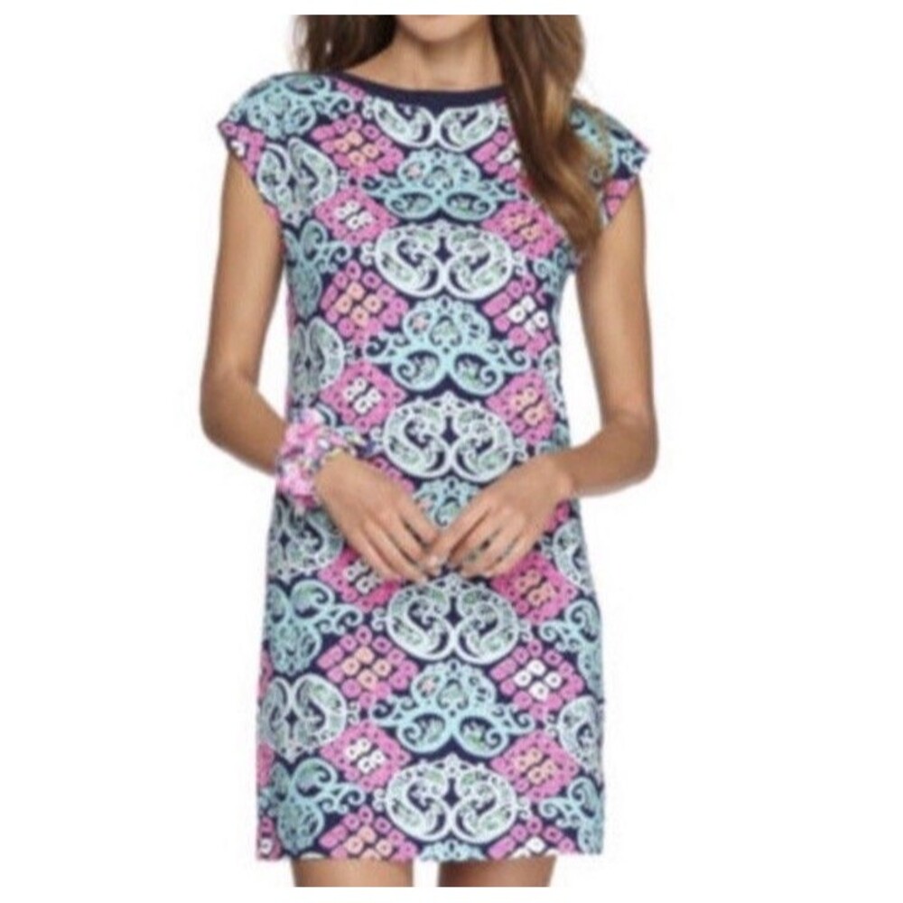 Lilly Pulitzer Dress Womens  Behind The Gates Robyn Mini Dress Pima Cotton Sz S